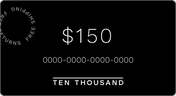 Ten Thousand Gift Card - Ten Thousand Gift Card