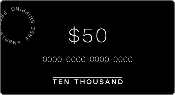 Ten Thousand Gift Card - Ten Thousand Gift Card